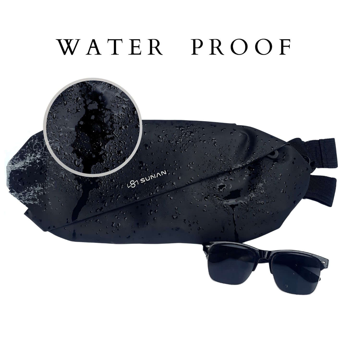 MK VOLT: Premium Unisex Leather Waist Bag | Large Crossbody Travel & Gym bag for Men & Women