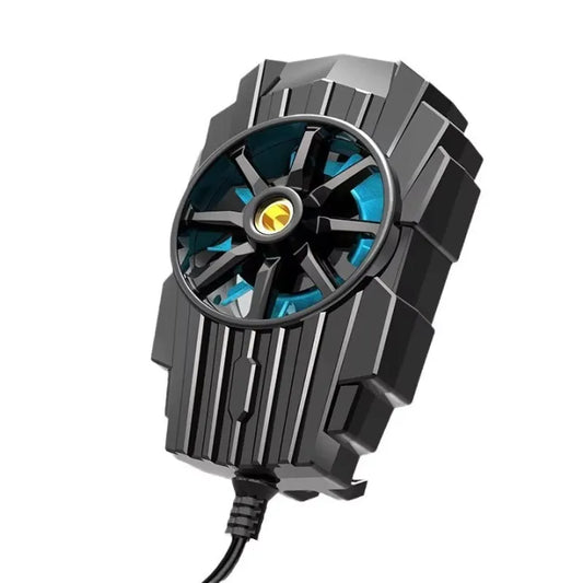 S-72 Portable Mobile Phone Cooling Fan with LED Light – Quiet Radiator Heat Diffuser for Gaming